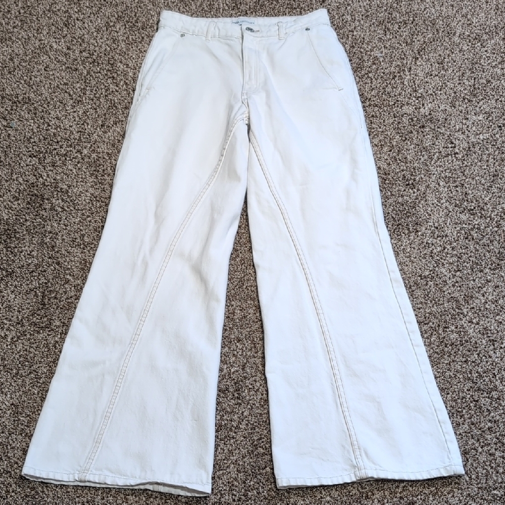 Zara Wide-Leg Flare Jeans Size 4